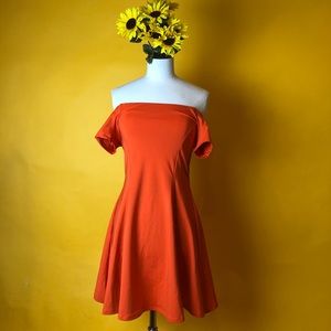 New Zara Flowy Mini Off Shoulder Dress